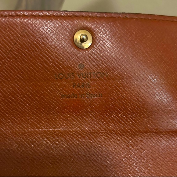 🖤🐻 🩶 Louis Vuitton Monogram LV Logo Crossbody WOC Wallet on Chain Gold Chain - Picture 14 of 16